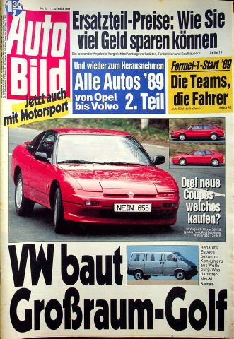 Deckblatt Auto Bild (12/1989)